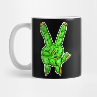 Zombie Fingers - Victory V Sign Mug